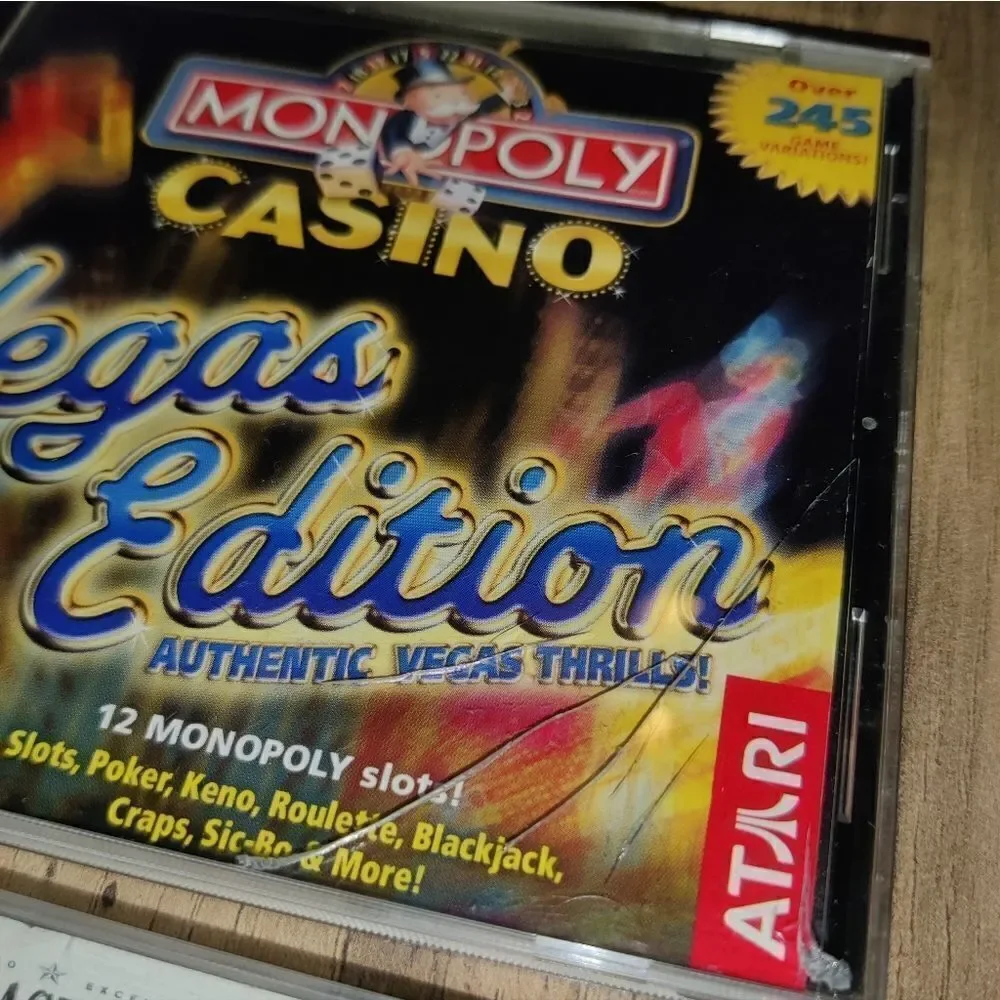 Monopoly Casino Vegas Edition & Front Page Sports Baseball Pro '98 PC CD.